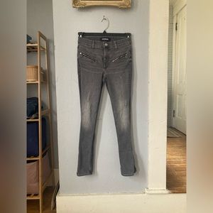 Express Zipper skinny jeans